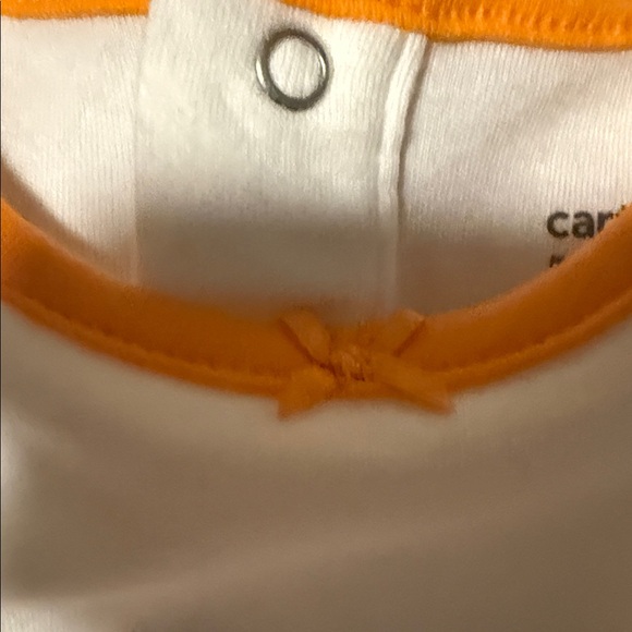 CARTERS Orange & White Kids 2Piece set 24months/2T NWT ADORABLE 🥰 - Picture 5 of 6